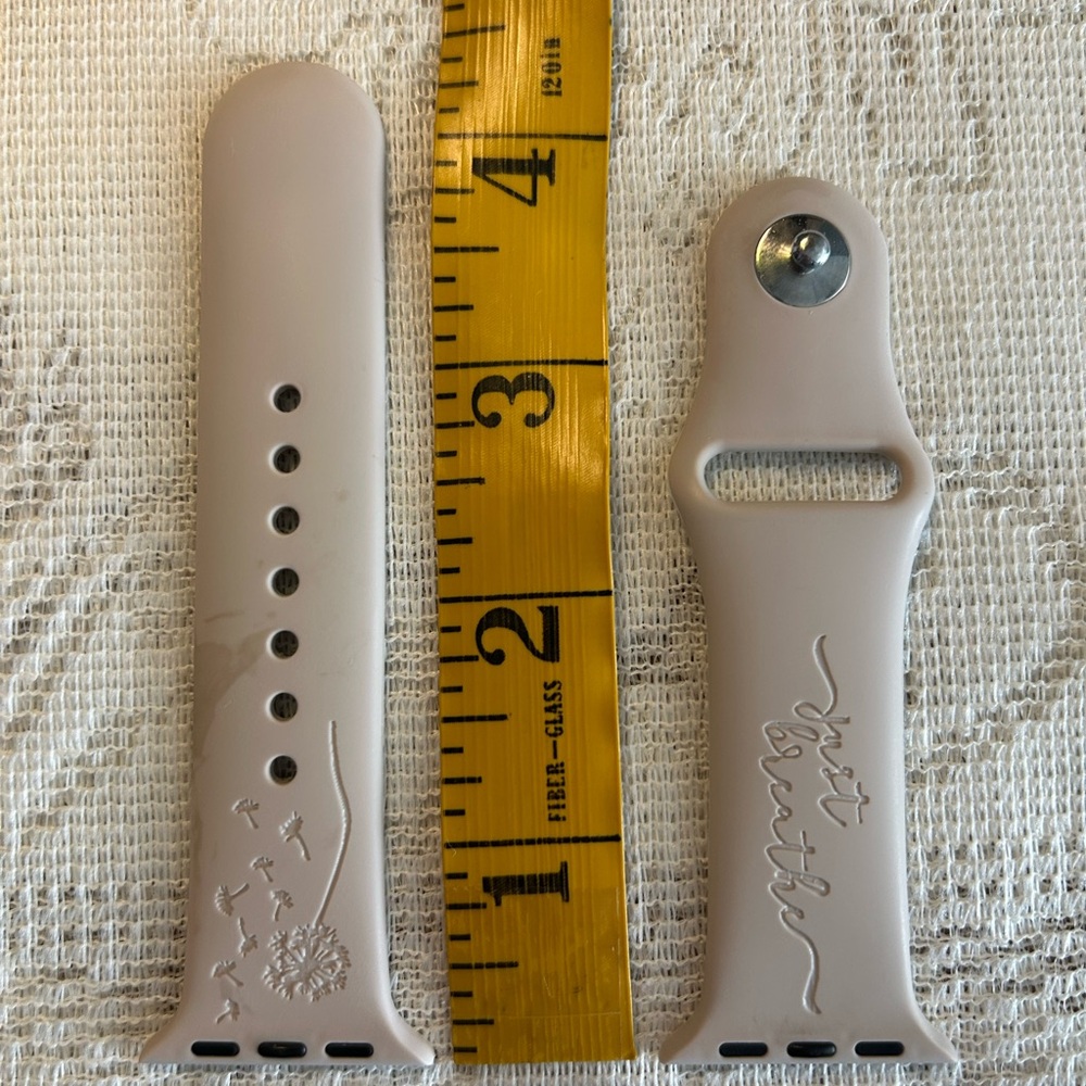 Tan Smartwatch band with Durable Silicone Design